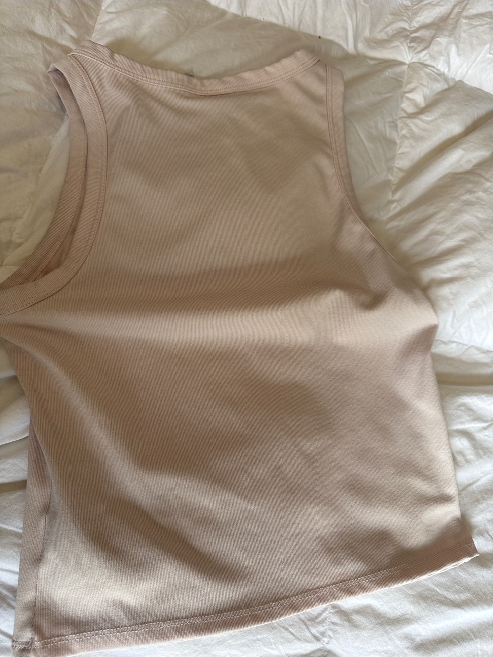 H&M Light Beige Ribbed Tank - Picture 3 of 3